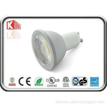 Cold Forging 500LM COB GU10 LED Spotlight 6W 3000K , ETL Ap